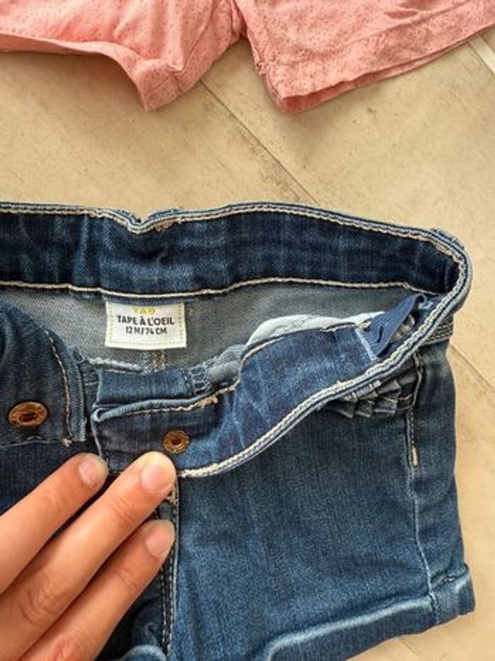 Lot de 4 shorts fille 12 mois - photo numéro 2