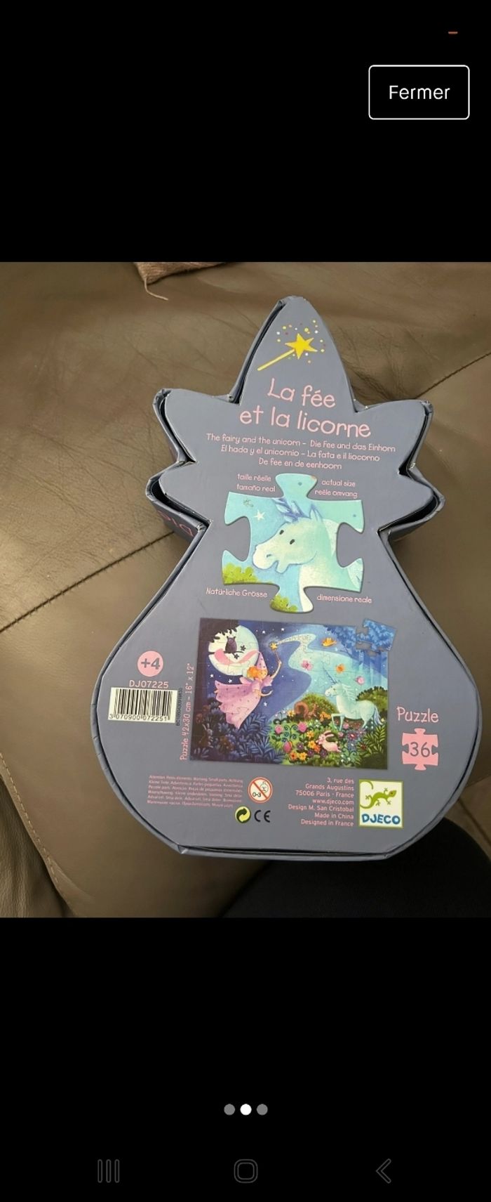 Puzzle "La fée et le licorne" - photo numéro 2
