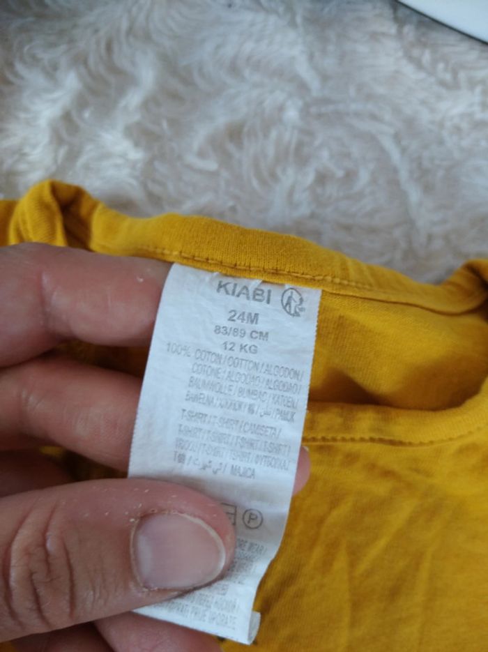 Tee shirt chemise manches longues Garçon 24 mois Love Mum Maman Kiabi 100% coton - photo numéro 7