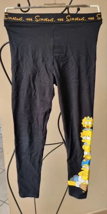 Legging noir avec les Simpson