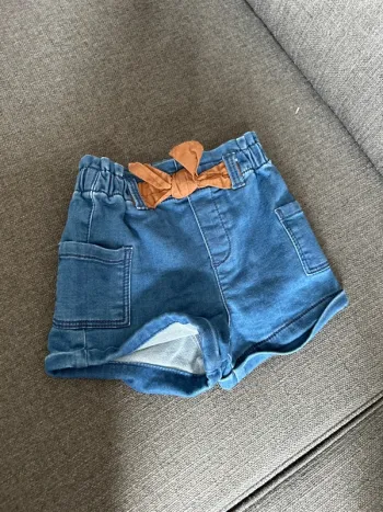 Short en jean bébé fille, obaïbi, 18 mois