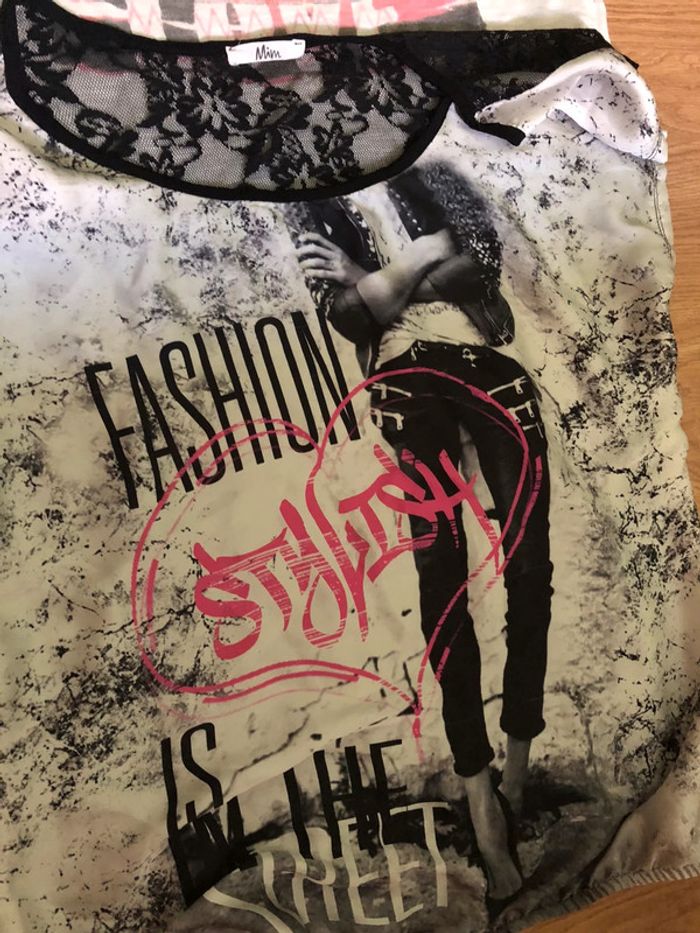 Lot de 4 hauts »MIM » taille L - photo numéro 4