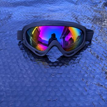 🔥 Masque / Lunettes de ski miroir multicolore noir