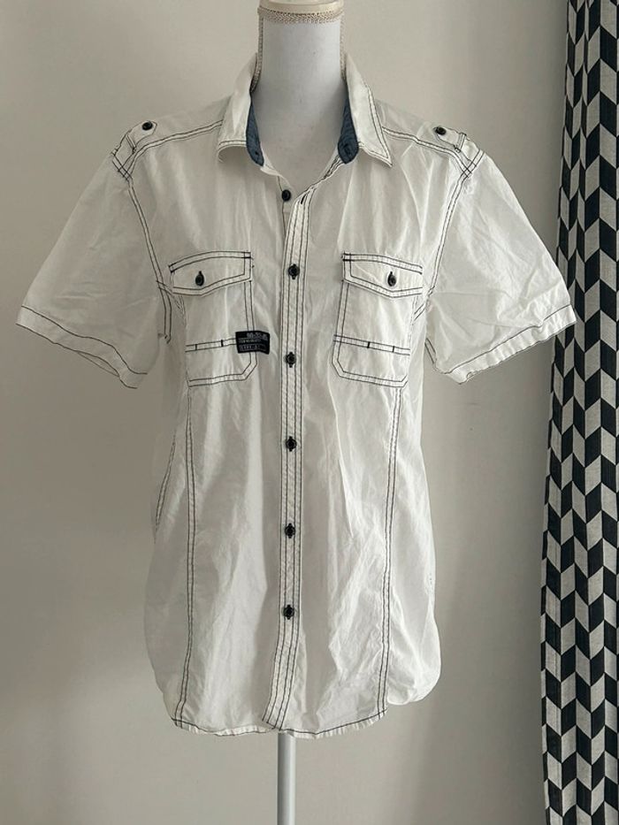 Chemise Manches Courtes Blanche  Cedar Wood State - Taille 40