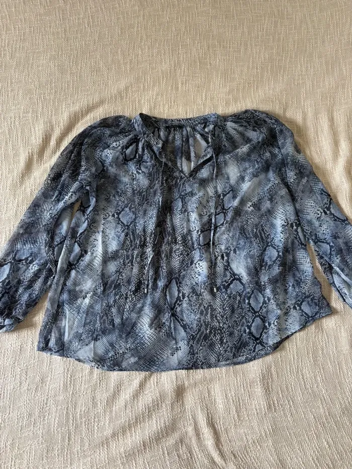 Blouse, IKKS, taille 36 bleu