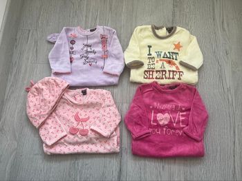 Lot de 4 pyjamas bébé Kiabi – 3 mois (56-62 cm)