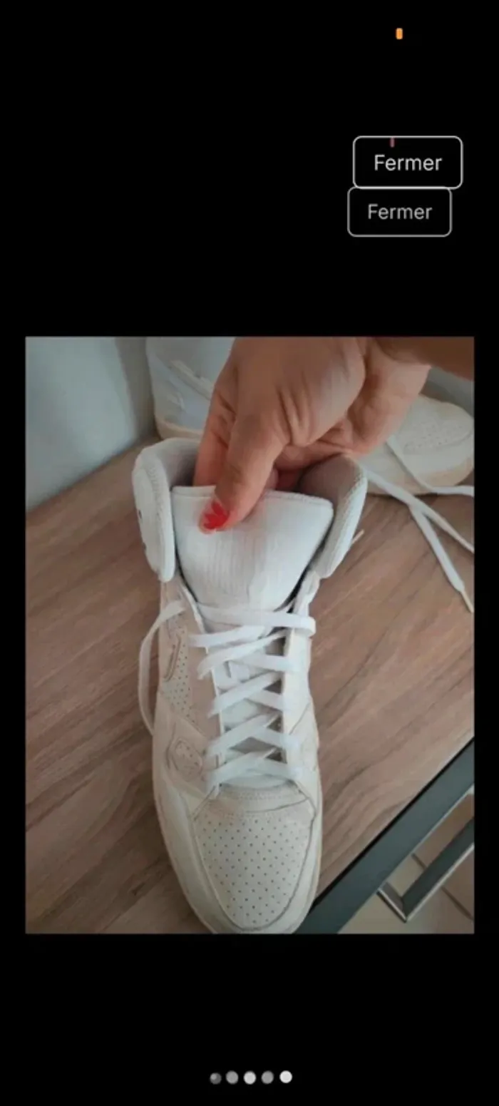 👟 Baskets Nike homme – Taille 44.5 – Couleur blanche – Style intemporel - photo numéro 5