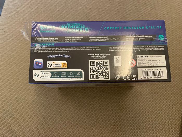 Pokémon ETB FR (Coffret Dresseur D'élite) Aventures Ensemble [EV9] - Neuf/scellé - photo numéro 6