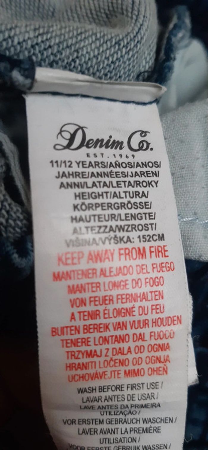 Pantalon jeans 11-12ans 152cm - photo numéro 6