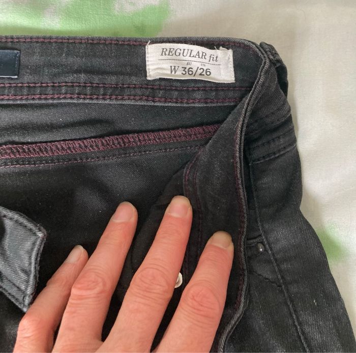 Pantalon jeans enduit - photo numéro 6