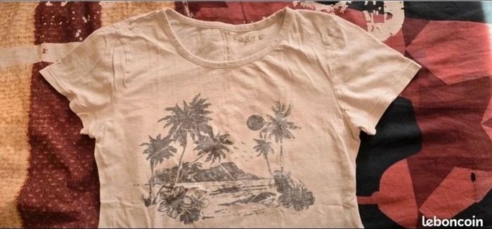 Lots de 2 tee-shirt roxy femme taille M - photo numéro 2