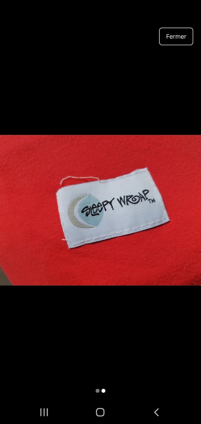 Écharpe de portage physiologique de la marque Sleepy Wrap 
Mixte rouge - photo numéro 3