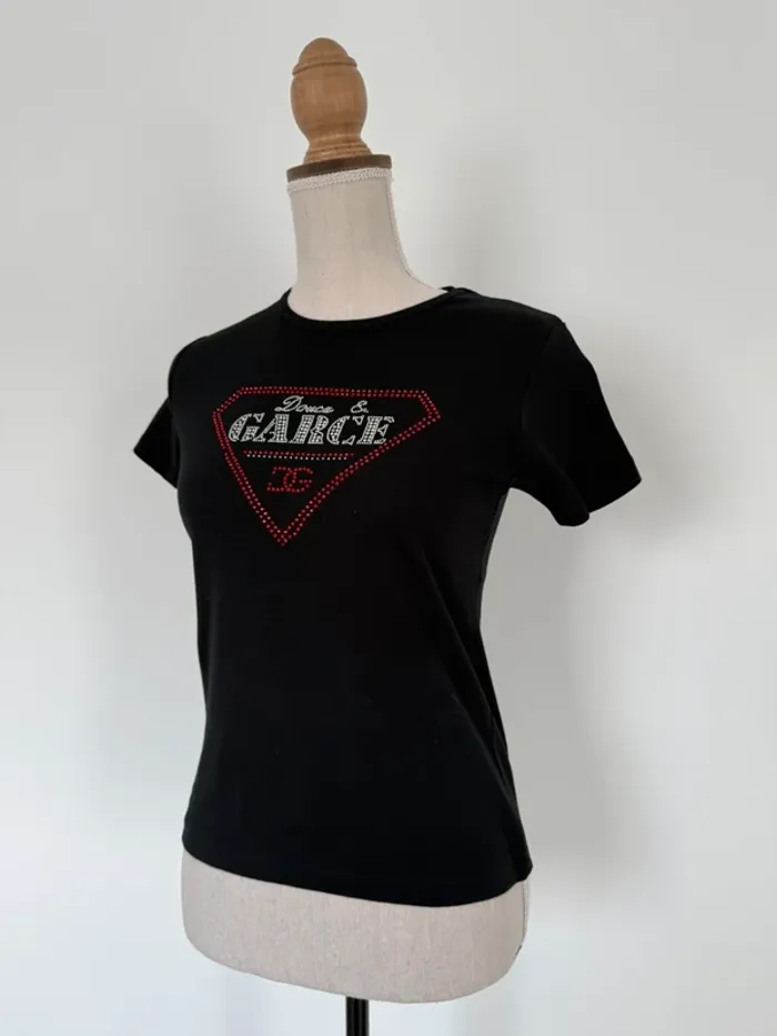 T-shirt haut top maillot camisa blusa Blouse chemise camicia overhemd folder camicetta été - photo numéro 3