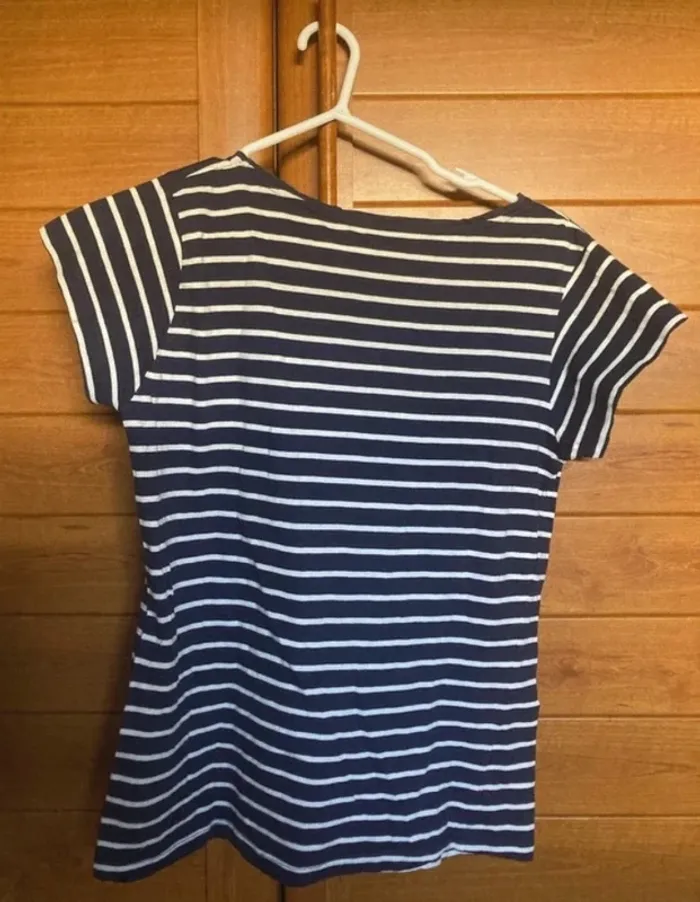 T-shirt femme marinière L Basic ligne à suivre - photo numéro 2