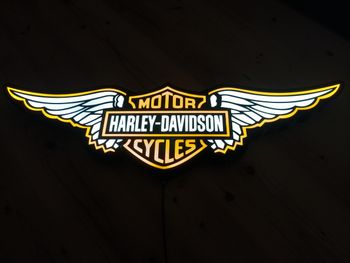 Lampe LED Harley Davidson Murale