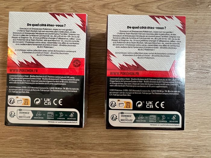 Lot de 2 Boosters Pokémon EV10 – Rivalités Destinées - photo numéro 2