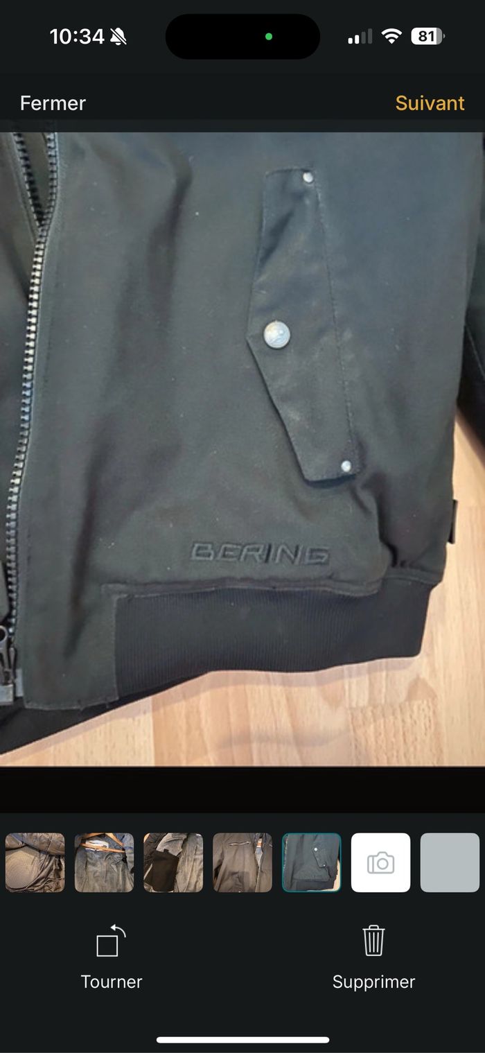 Veste de moto Béring taille L noir - photo numéro 10