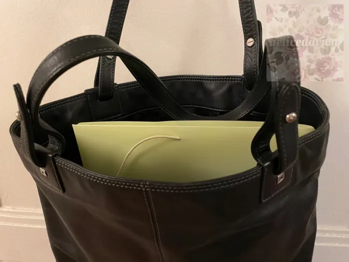 Sac fourre-tout marque Le tanneur en cuir noir - photo numéro 3