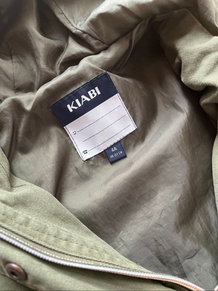 Blouson mi saison kiabi fille 4 ans kaki - photo numéro 3