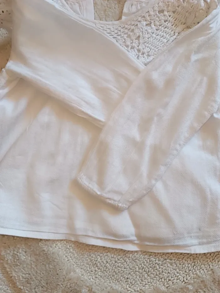 Blouse avec plastron en crochet Zara 12-18 mois - 86cm - photo numéro 5
