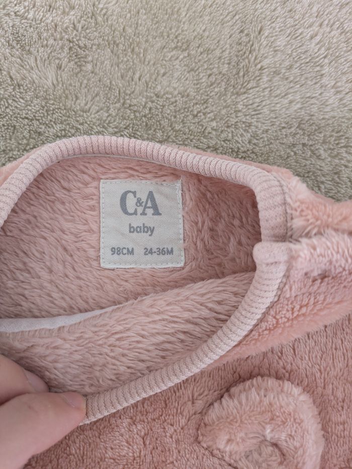 Gros Pull/Sweat Peluche Rose Bébé C&A - photo numéro 2