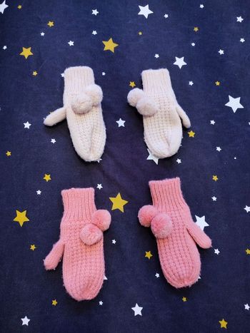 Lots de 2 paires de moufles
