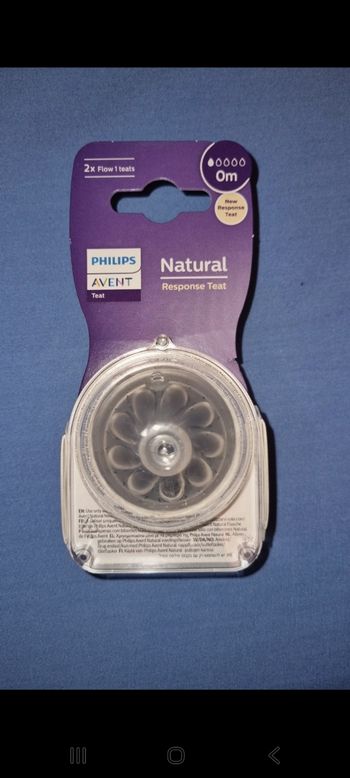 Tetine x2 philips avent natural 0 mois neuf