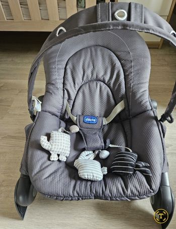 Transat chicco (avec réducteur) gris