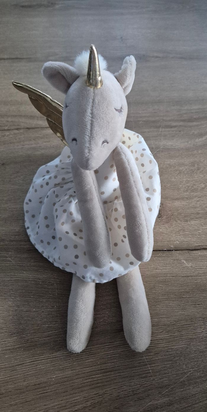 Peluche licorne avec ailes - photo numéro 4
