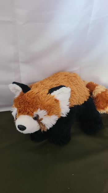 Peluche panda roux WILD REPUBLIC marron noir blanc longue queue