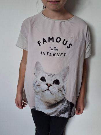 T shirt chat 9-10 ans