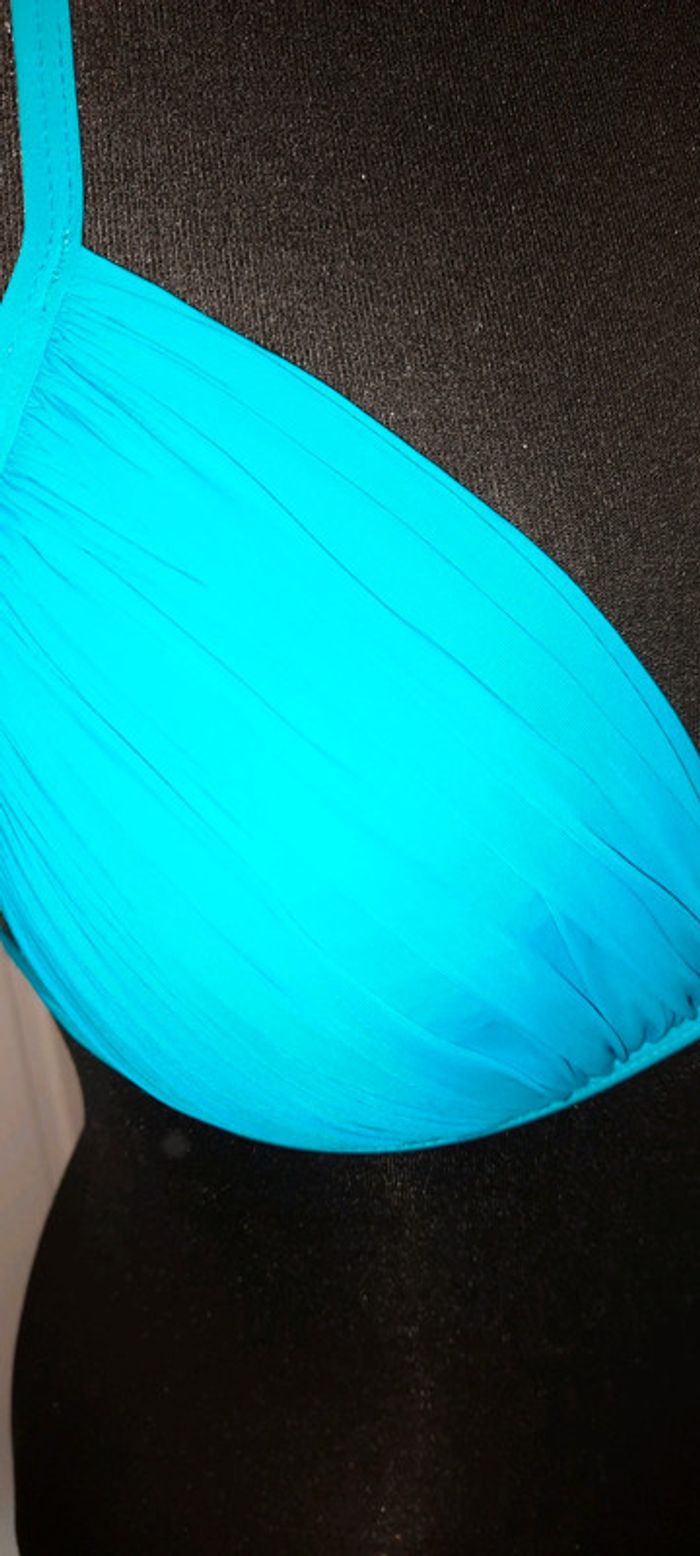 Maillot de bain 2 pièces bleu turquoise - photo numéro 2