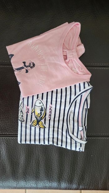 Lot tee-shirts été fille 2-4 ans