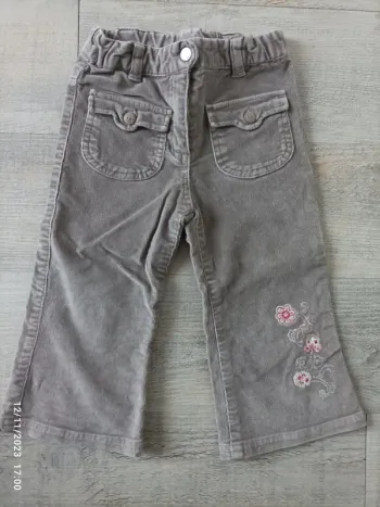 Pantalon velours wide 24 mois