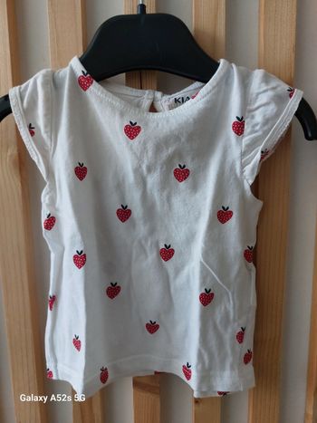 T-shirt fille 3 mois