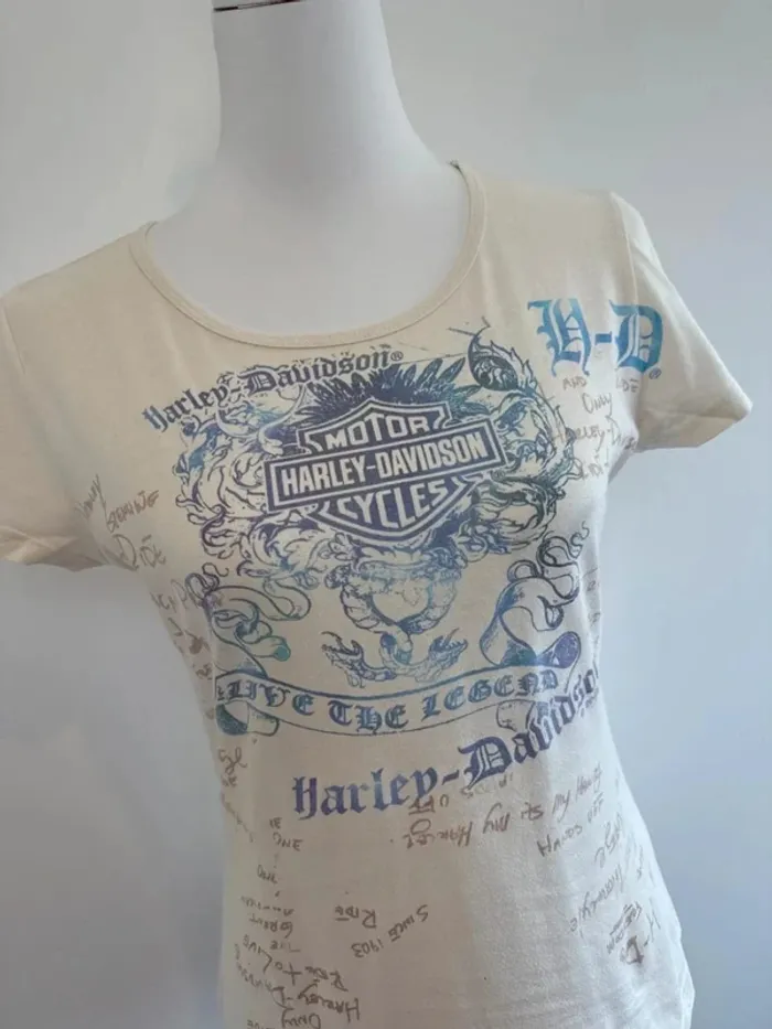 T-shirt Harley Davidson femme made in US taille M - photo numéro 3