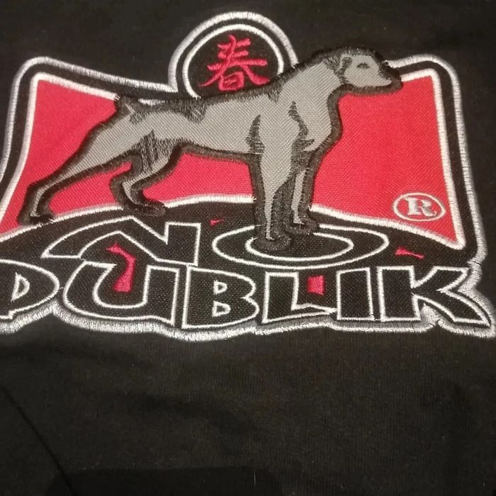 🌸#Sweat #vintage noir à motifs No #Publik Taille 16 ans "No Publik" Vintage 80s 🌸 - photo numéro 2