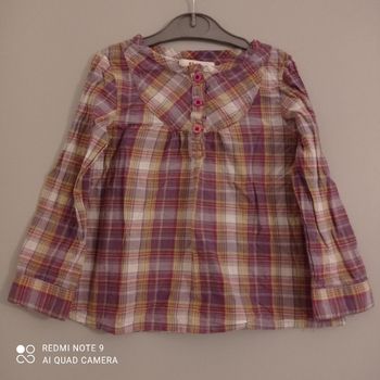 Blouse à carreaux 4ans