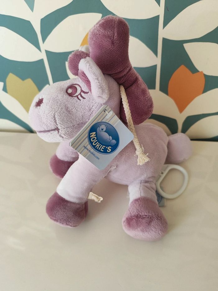 Doudou Vache Mauve Musicale Jack Titou Noukies - photo numéro 4