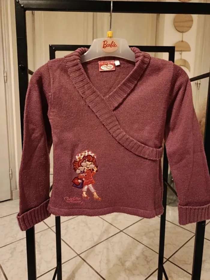 Pull fille "Charlotte aux fraises"