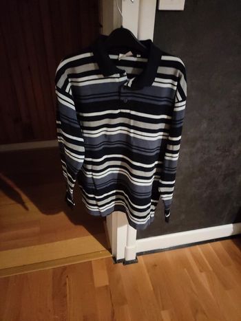 Polo homme rayé taille L
