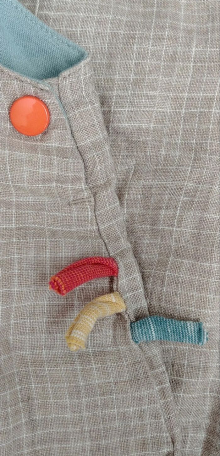 Ensemble salopette t.shirt Moulin Roty les Papoum 3 mois - photo numéro 10