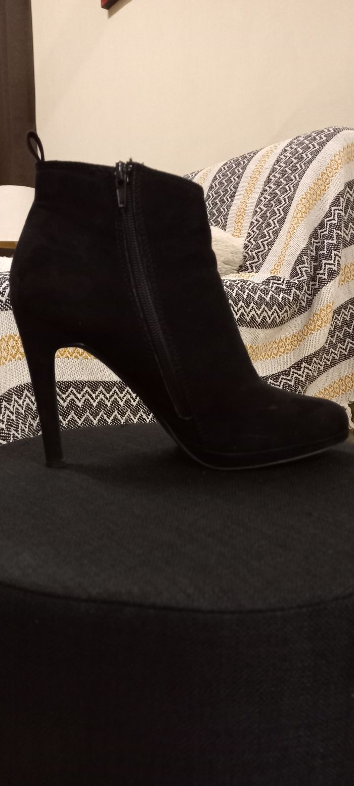 Bottines daim noir TEXTO - photo numéro 4