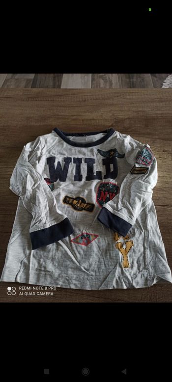 Lot tee-shirt short manche longue