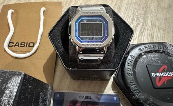 G-Shock GMW-B5000W Full Acier – Cadran Bleu– Neuve
