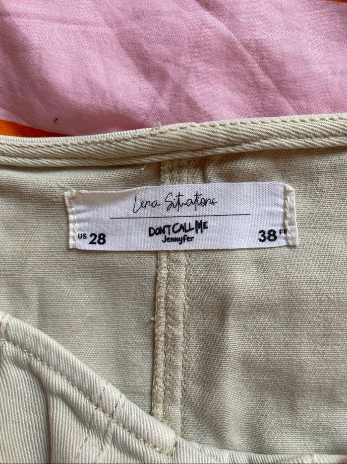 Jupe courte à lacets beige - Léna Situations x Jennyfer - photo numéro 7