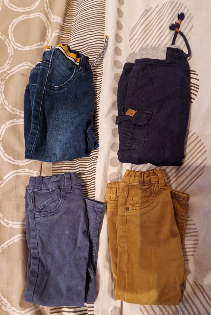 Lot de 4 pantalons garçon 24 mois
