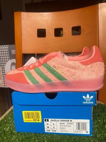Adidas Gazelle Indoor Semi pink Spark Preloved Scarlet