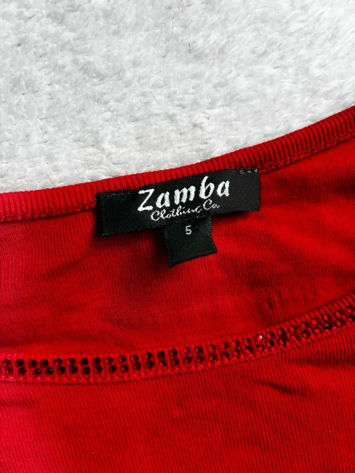 Pull rouge zamba taille 52 - photo numéro 4
