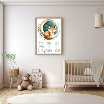 affiche naissance personnalisé